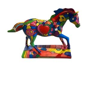 Vibrant Multicolor Horse Sculpture